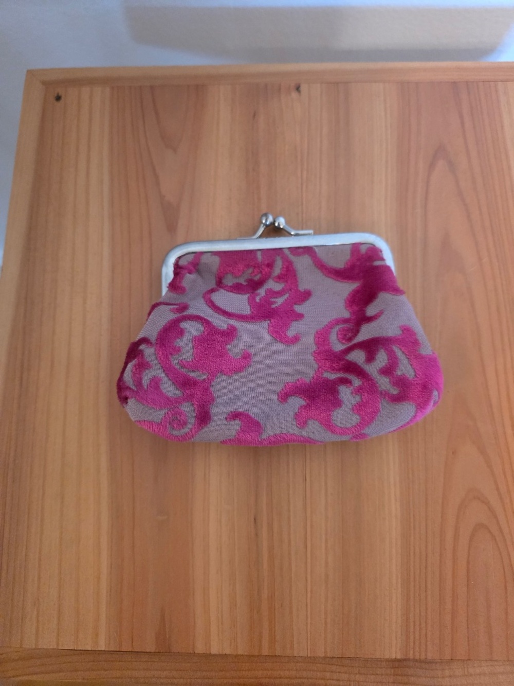Paperchase Pink Velvet Coin Purse